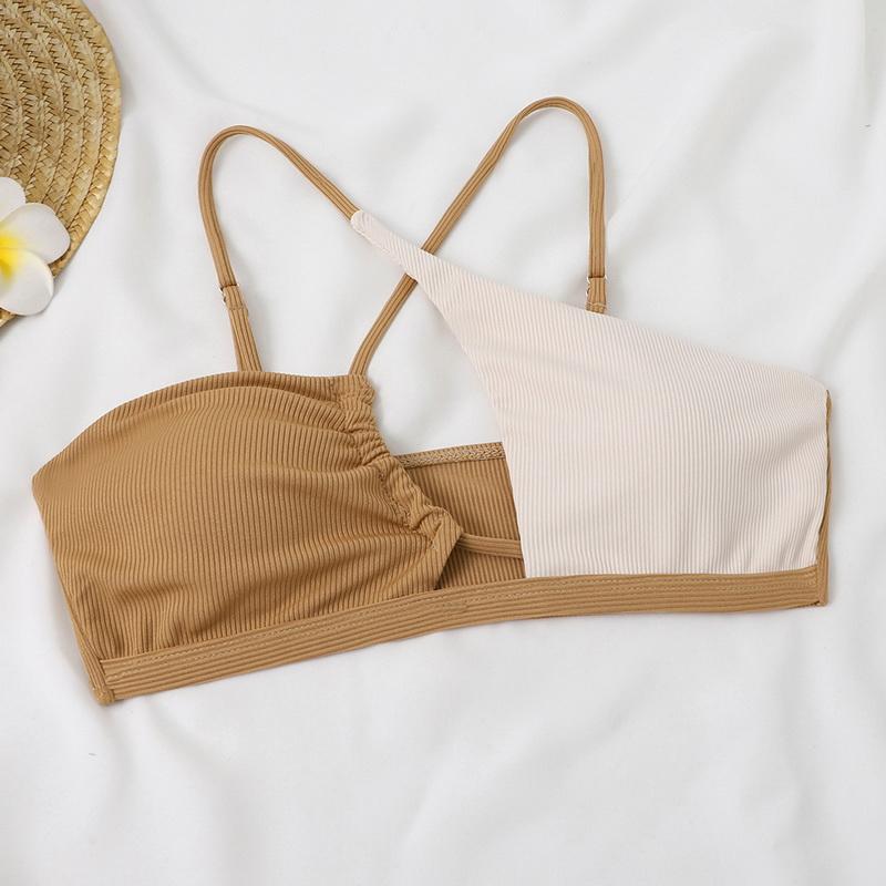 Asymmetric Thong Bikini Set 2025 Female Patchwork Brazilian Push Up Swimsuit Women Swimwear Bandage Bathing Suit