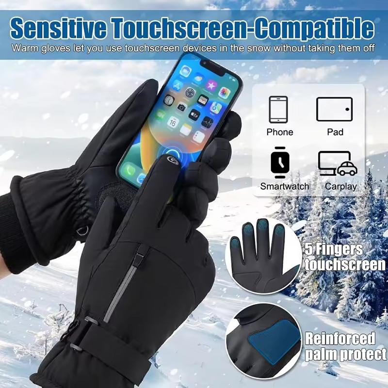 Winter 3M Warm Gloves for Unisex Outdoor Cycling Skiing Thickened Cold Resistant Glove Waterproof Touch Screen Camping Equipment
