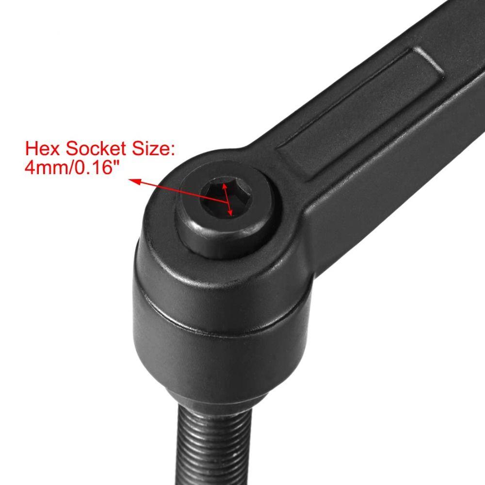 3 шт. ручка из легированной стали регулируемый зажимной рычаг M8 X 25 мм наружная резьба шпильки ручки