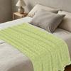 Lightweight Daisy Flannel Fleece Blanket - Soft, Warm & Cozy Home Throw, Cute Decorative Blanket for Christmas, Halloween, Daily Indoor Casual Use