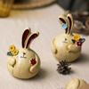 Украшение в виде толстого кролика в виде воздушного шара, статуэтка из смолы, художественное ремесло, пасхальный декор, для книжной полки, дома, гостиной, офиса, шкафа D