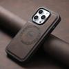 Магнитный чехол для iPhone 16 15 14 13 12 Pro Max Plus Винтажная кожаная крышка для Magsafe Противоударный Мягкий чехол для телефона iP16 ./\';п