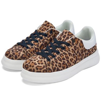 Классические леопардовые кроссовки женские модные повседневные коричневые кроссовки мужские дышащие легкие стильные женские кроссовки на платформе