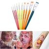 10 Pcs Face Body Paint Brushes Flat Paint Brush Nylon Hair Painting Brushes Artist Brushes for Watercolor Painting