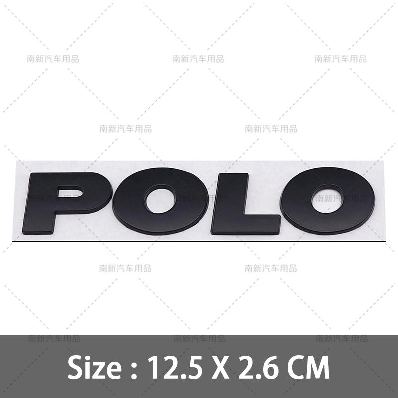 2026 Hot For VOLKSWAGEN VW 3D Metal Rear Trunk Sticker Car Styling Auto Body Side Fender Badge For Volkswagen VW Polo Letters Em