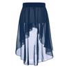 Kids Girls High Low Chiffon Dance Skirt for Lyrical Ballet Latin Jazz Stage Performance