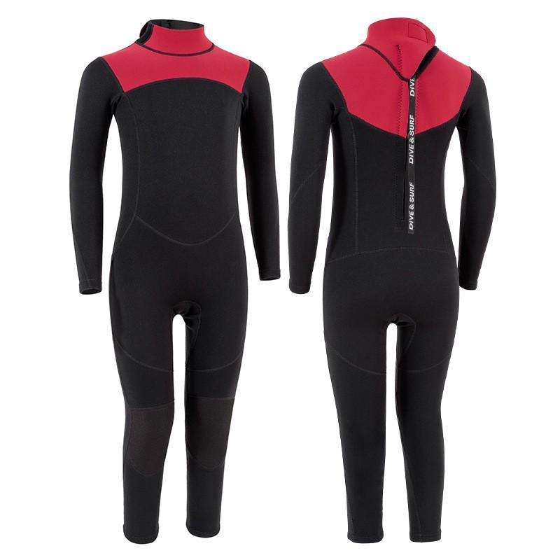 2mm Neoprene Kids Wetsuit Swimming Diving Surfing Snorkeling UV Protection Long Sleeve Full Body Suit