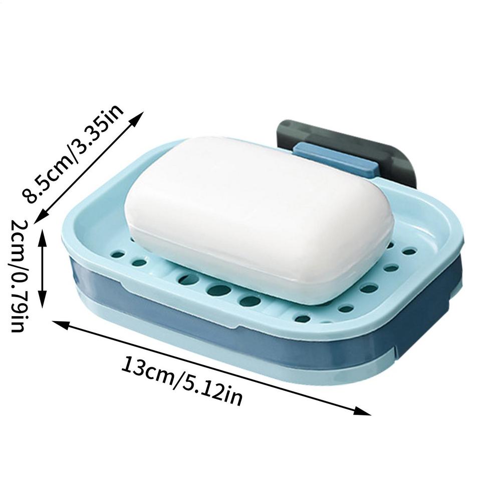 Bathroom Soap Holder Wall Mount Wall Mounted Draining Soap Saver For Bathroom Tile Soap Dish Soap Self-Adhesive Bathroom