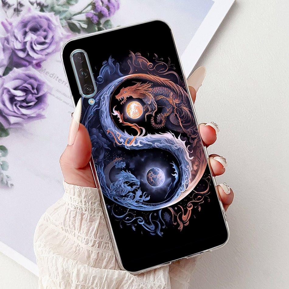 Для Huawei Y9s Крутой Чехол с Рисунком Дракона и Тигра Для Huawei Y9S STK-L21 STK-LX3 STK-L22 Мягкие Силиконовые TPU Чехлы