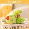 Slippers Tortoise Fruit Shaped Plush Keychain Toy Short Material Gifts Doll