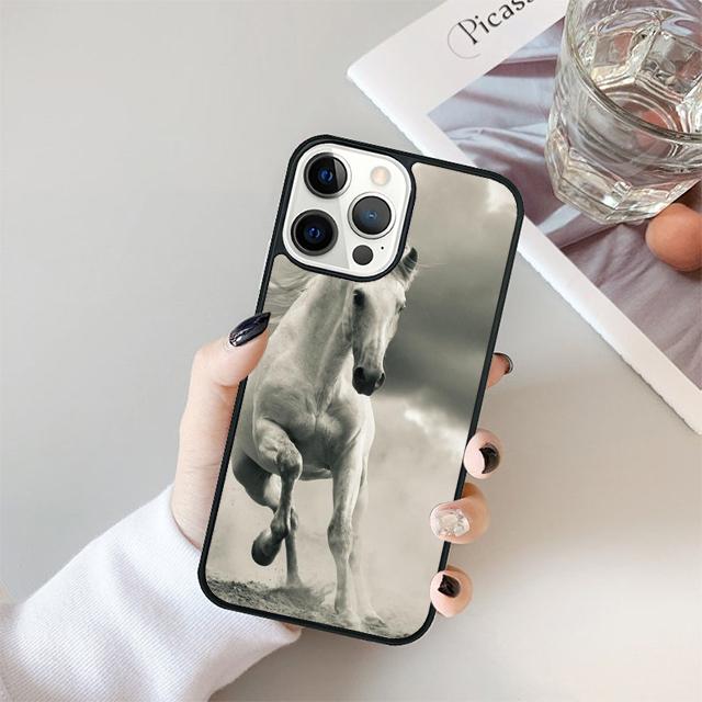 Лошади Бегущие Чехол для Телефона Cover Для iPhone 17 Air 15 16e 14 13 11 12 Pro Max Max Plus Задняя Панель Coque