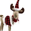 Рождественский олень кукла украшения мультфильм олень рождественская фигурка стоя плюш для