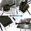 GRILLHERO 3in1 Grill Cleaning Brush Professional Grill Brush Grill Grill Grate Stainless Steel