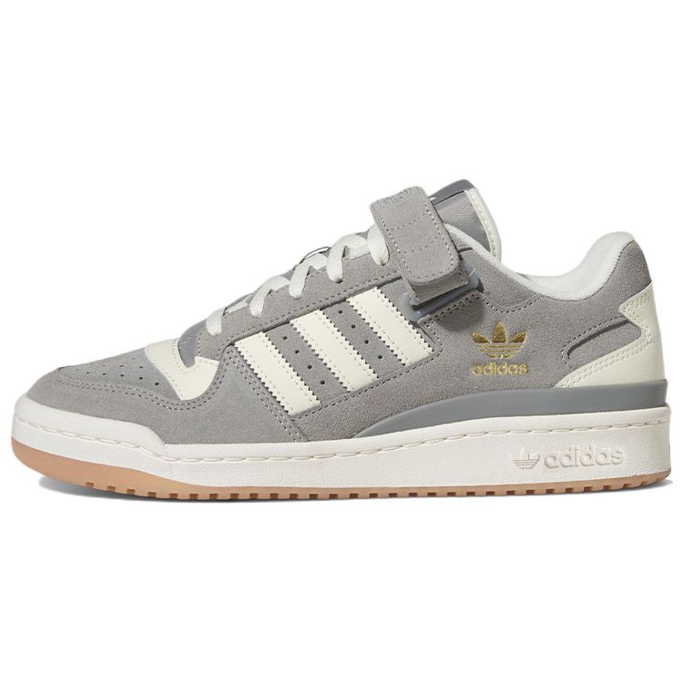 Adidas Forum Low Charcoal Solid Grey Gum Unisex Sneakers Cream-White FZ6253