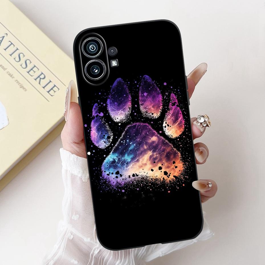 Модный Чехол-Картина Для Nothing Phone (1) Черный Мягкий Силиконовый Чехол Для Nothing Phone One Phone1 Чехлы Бамперы