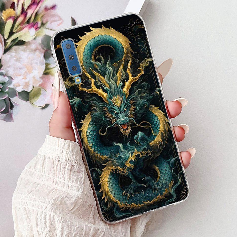 Для Samsung Galaxy A7 (2018) Чехол Милый Кот Модный Расписной Чехол Мягкие Силиконовые Чехлы Для Samsung A7 A750F 2018 Fundas