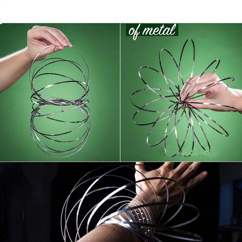 Flowtoy Magic Fidget Ring Toroflux Удивительные игрушки Flow Ring Кинетическая пружинная игрушка Забавная игра на свежем воздухе Интеллектуальная игрушка Fidget Kids Gift