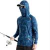 UV Protection Hooded Sun Jacket Fishing Hiking Running Breathable Quick Dry Loose Fit Outdoor Wear