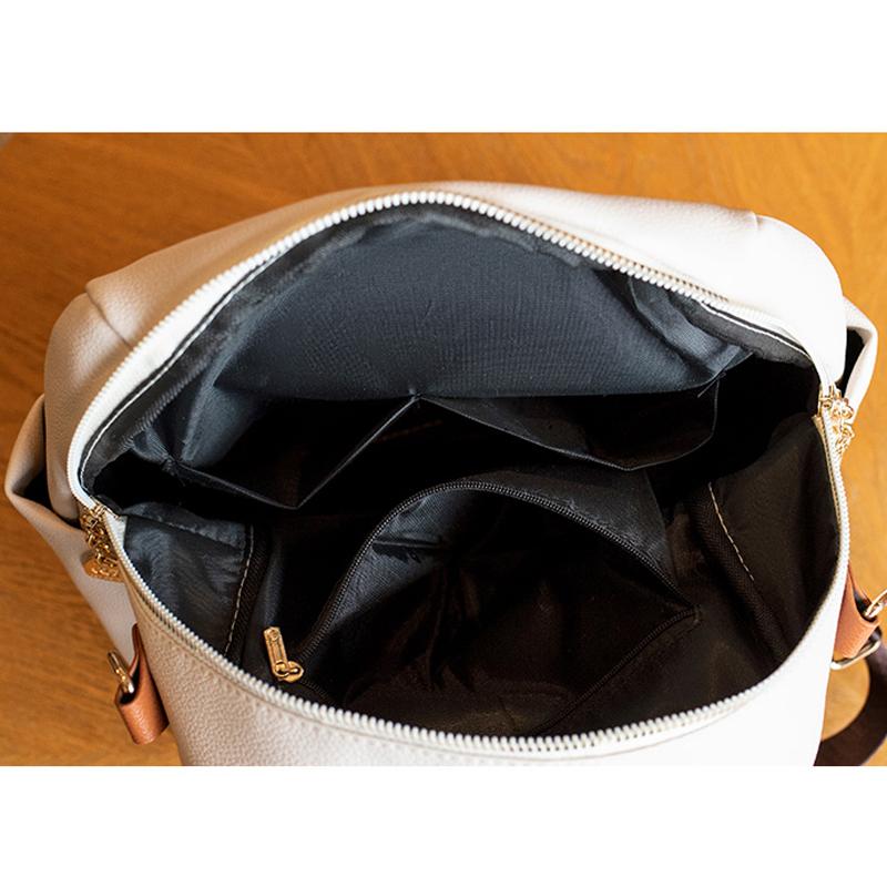 Женская сумка из искусственной кожи, модный рюкзак для путешествий большой емкости