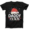 Рождество Папа Клаус Санта Подарок Отец Смешная Футболка Черная Футболка 135