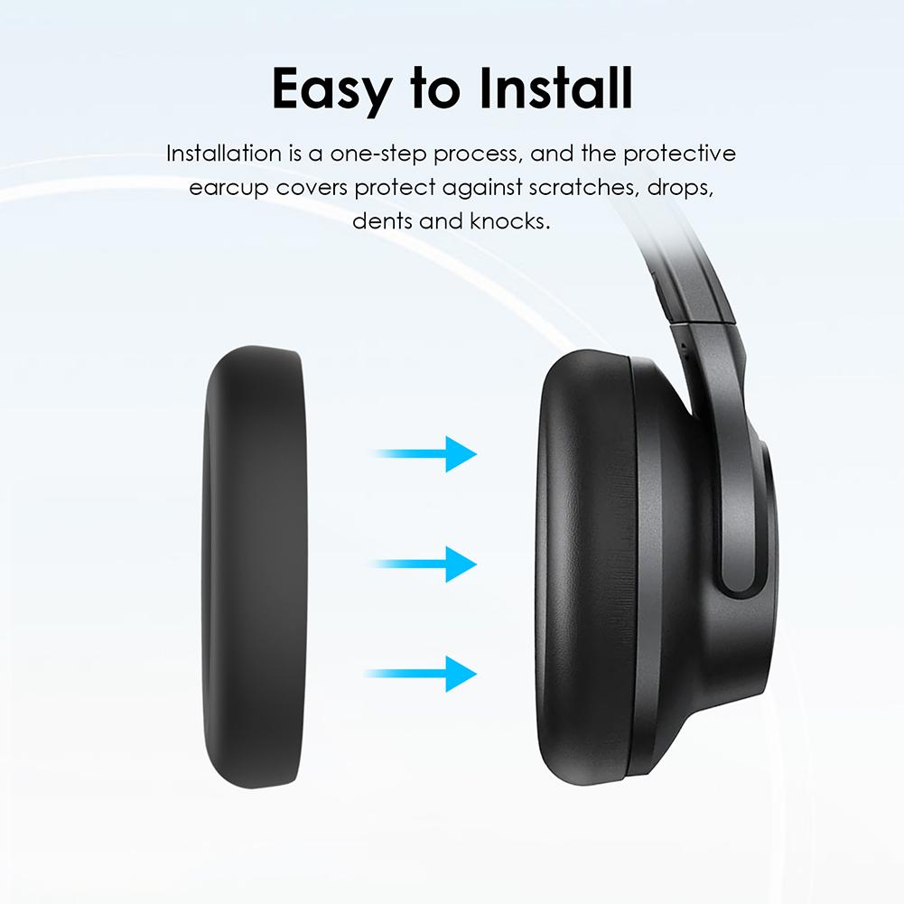 Для Anker Soundcore Life Q20i Силиконовые амбушюры Подушечки оголовья Подушечки наушников Повязка на голову Защитный чехол Сменная амбушюра Подушечка Покрытие Кожа