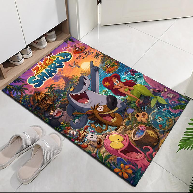 Zig & sharko Printed Carpet, for Office Chair Living Room Bedroom Kitchen Room Decor Gifts.