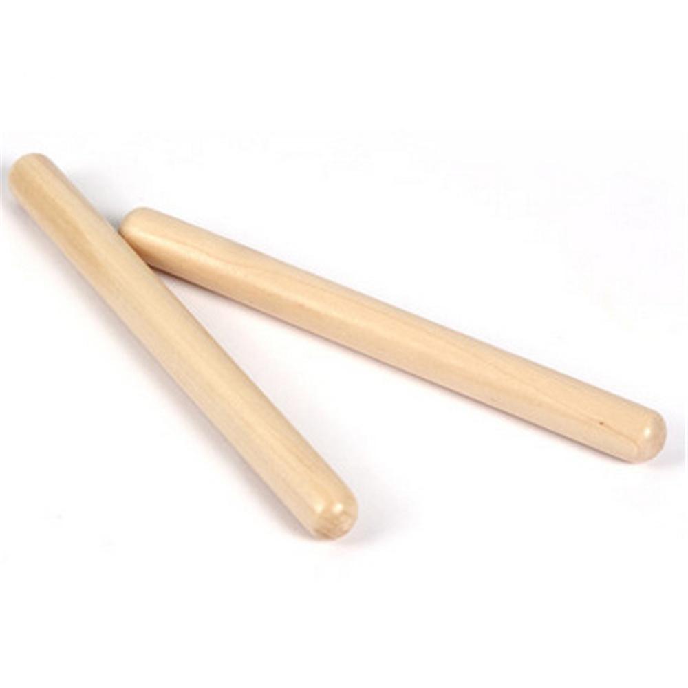 Classic Wooden Wood Color Rhythm Learning Musical Toy Musical Beating Rhythm Sticks Drum Sticks