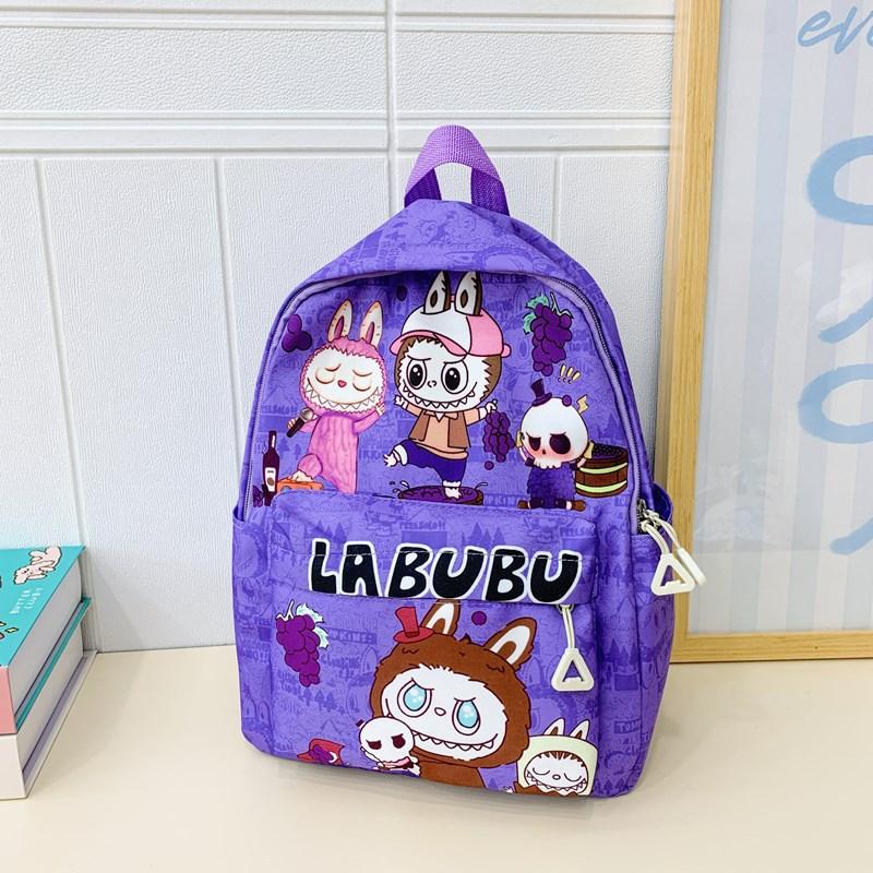 Cartoon Anime Boys And Girls Backpack Foreign Style Printing Cute Student Schoolbag Children'S Backpack