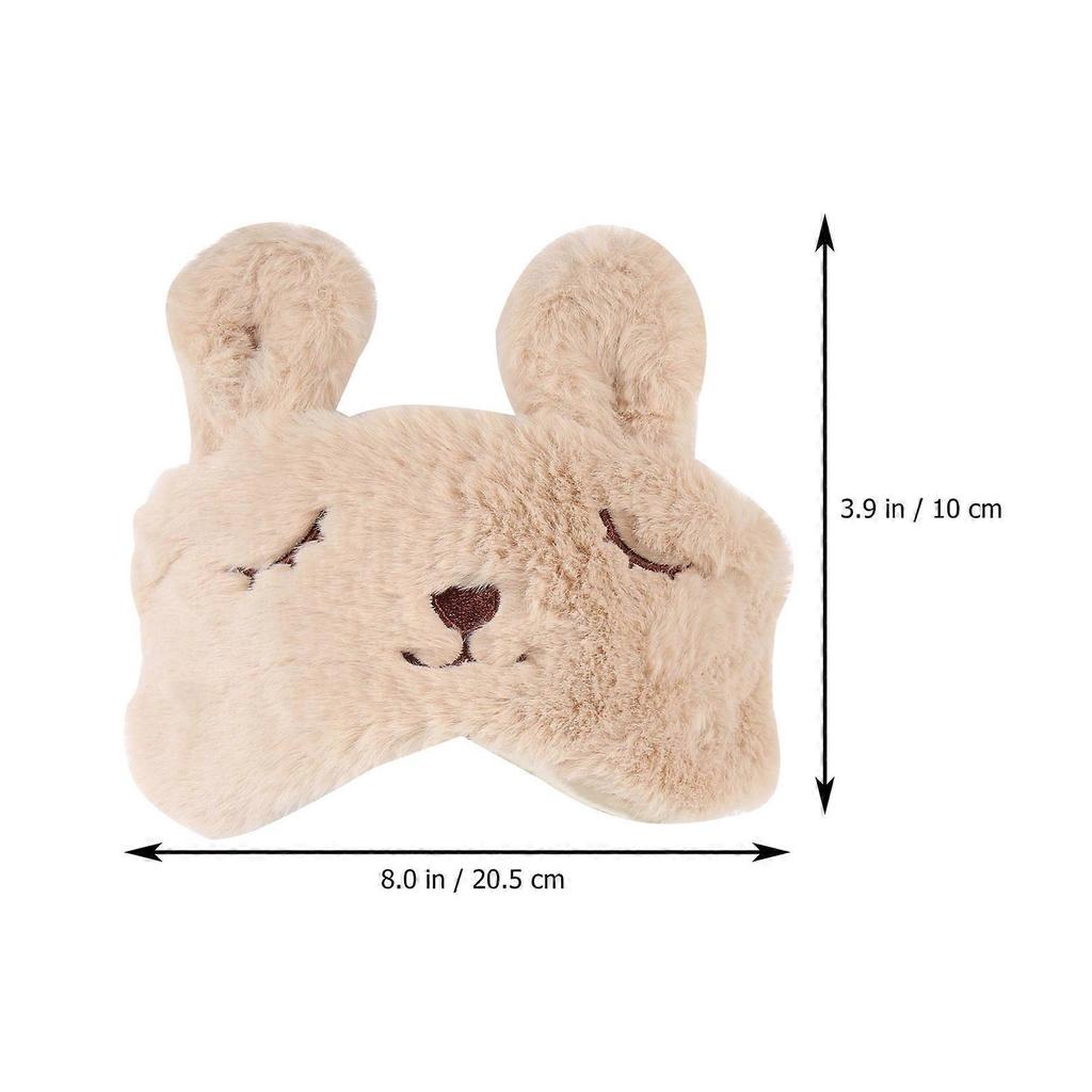 Beige USB Eye Mask Electric Steam Eyeshade for Sleeping 4Pcs Eye Pad