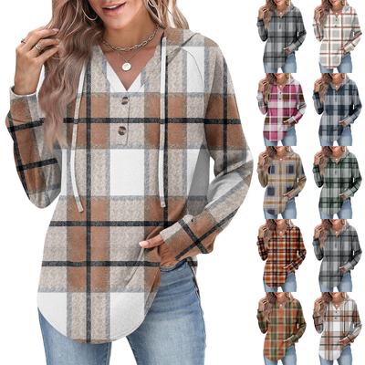 Женская мода, женский легкий пуловер с длинными рукавами и карманами, толстовка с капюшоном в стиле консервативного стиля