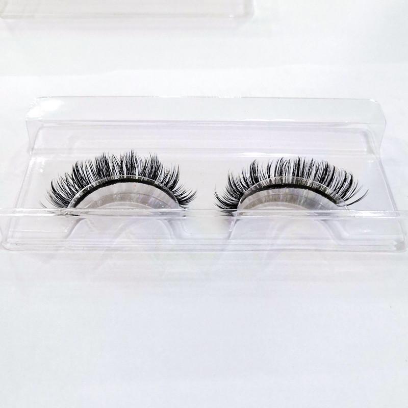 OEM D Curl False Eyelashes Russian Strip Lashes Faux Mink 14mm Wink Winged Wispy Lash Extensions with Custom Lash Box