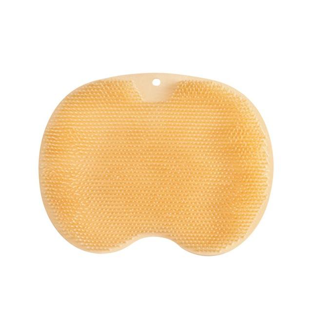 Силиконовый массажный коврик для душа, нескользящая подушечка для мытья ног, отшелушивающая подушечка для ног для ванной комнаты, щетка для массажа спины с присоской, подушечка для массажной щетки для ванны