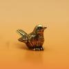 Cute Brass Sparrow Statue Vintage Lucky Sparrow Miniature Figurines Exquisite Copper Sparrow Ornament Home Desk Decor