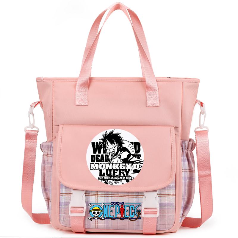 Аниме One Piece Дышащая компьютерная сумка женская сумка через плечо Милая сумка-мессенджер для подростков девочек и мальчиков школьная сумка женская повседневная моющаяся сумка