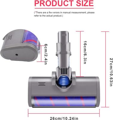 Моторизованная насадка для щетки для пола для пылесоса Dyson V6 DC58 DC59 DC61 DC62 Мягкая подметальная машина Роликовая насадка для щетки для пола Аксессуары