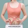 Shockproof Seamless Sports Bra: Adjustable, Beautiful Back, Front Buckle Design for Women's Fitness and Yoga.