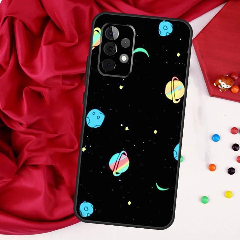 Черный Белый Луна Космос Астронавт Для Samsung Galaxy A26 A05 A06 A16 A54 A34 A14 A22 A32 A52 A55 A35 A15 A53 A13 A56 A36 Чехол
