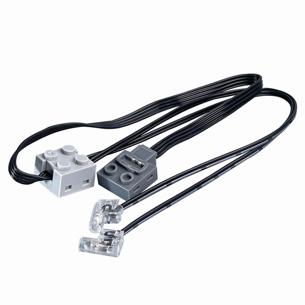 1/2/5/10Pcs New Moc Power Functions Parts Led Light Link Line Cable 8870 Car Train Model Light Modification Fit 61930 8293 Block