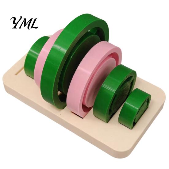 Pottery Class Practice Equipment Foot Ring Tools Set, 6 Sizes Clay Base Aligner Templates, Slab Forming Molds Shaping for Ceramic Mugs Bowls