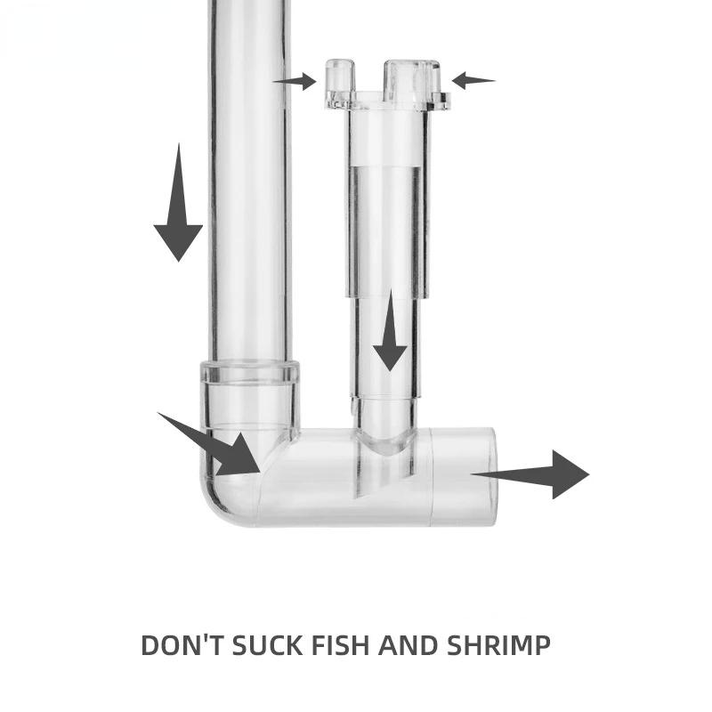 AQUAPRO Lily Pipe Outlet Skimmer Fish Tank Aquarium Inlet Outlet Outflow Inflow Pipes Mini Water Filter Accessories Terrarium