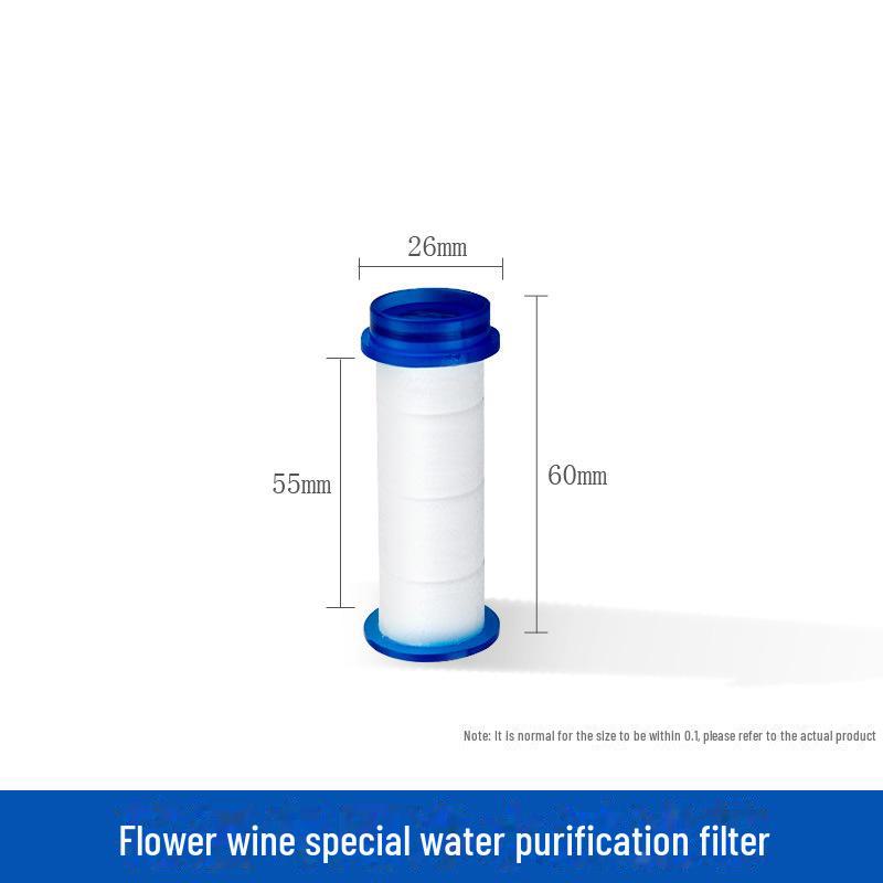 Shower Nozzle Replacement Filter Element with High Compression Cotton Core for Water Purification.