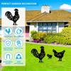 Metal Chicken Garden Decoration Garden Stakes For Yard Art Chicken Silhouette Statues Patio/Lawn Outdoor Chicken Decor Garden Ar