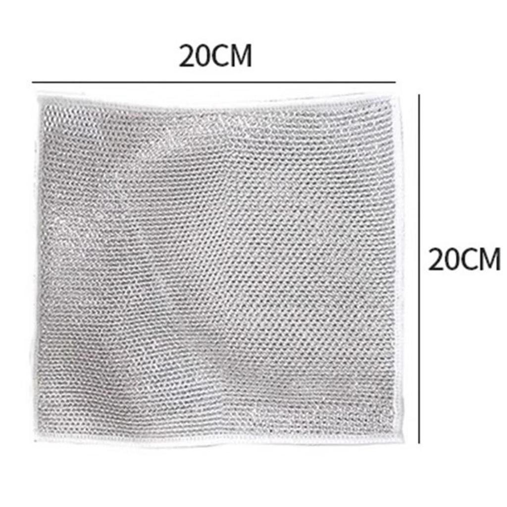 3/5/10/15 шт. тряпка из стальной шерсти, двусторонняя маслостойкая, быстросохнущая, полая, безворсовая, многоразовая кухонная тряпка, кастрюля, кастрюля, миска, скребок, ткань для чистки