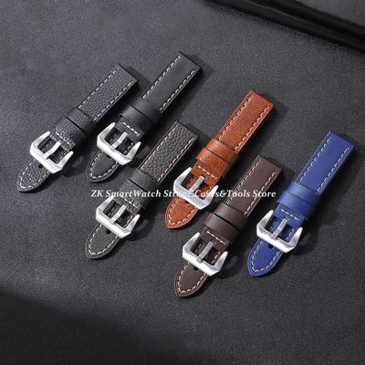 Высококачественный ремешок для часов из натуральной кожи для Panerai, ремешок из коровьей кожи с масляной восковой пропиткой, мужской спортивный браслет, ремешок для часов 20 мм 22 мм 24 мм, ремешок