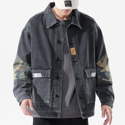 Американская джинсовая куртка мужская модная большого размера универсальная повседневная модная брендовая рабочая куртка одежда сверху