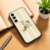 checked striped S-noopp-y  Phone Case For Samsung Galaxy A73,A72,A71,A70,A53,A52,A51,Others Soft Black Cover