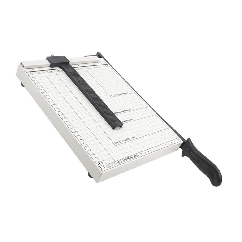 12in Paper Cutter Hard Wearing Precise Scale Sharply Blade Comfortable Handle Photo Paper Card Trimmer 30x25cm