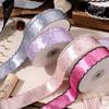 DIY Bow Satin Fabric Ribbons Gift Box Bouquet Dot Lace Ribbon Polka Dots Ribbons  Gift