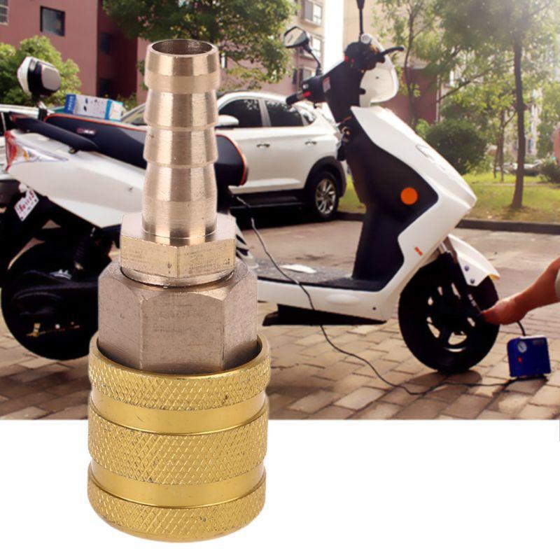 8mmTire Valve Clip Solid Brass Quick Connect Adapter Thread Inflatable Joint Car Motorcycle Bike Tyre Nozzle Clamp Accessories