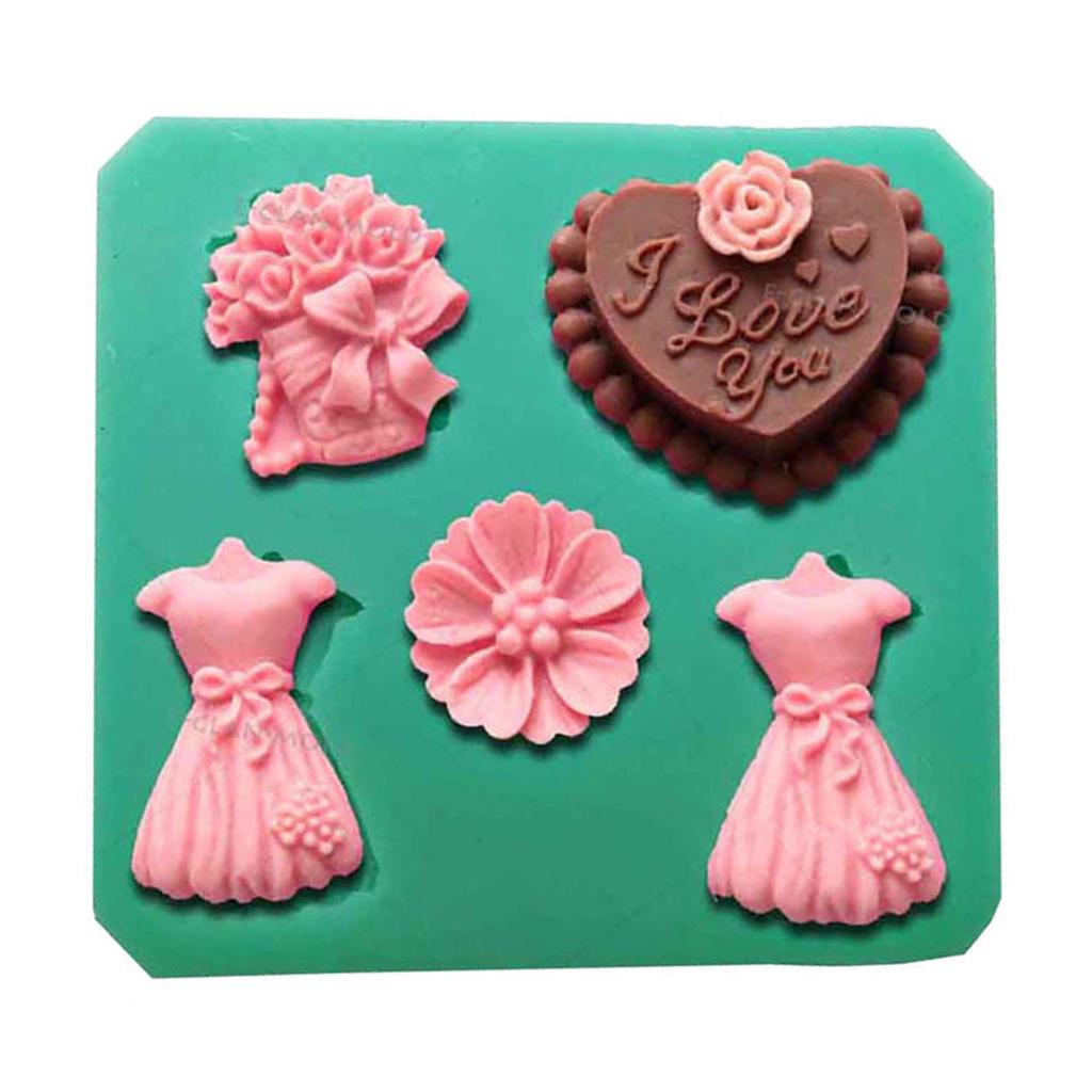 Костюм в форме DIY ручной работы 3D гипсовые формы формы для свечей силиконовый материал 24 стиля выберите идеальный подарок для любителя выпечки